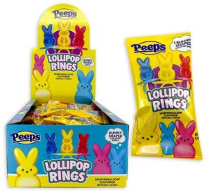 Peeps Bunny Lollipop Rings 0.42oz 24ct